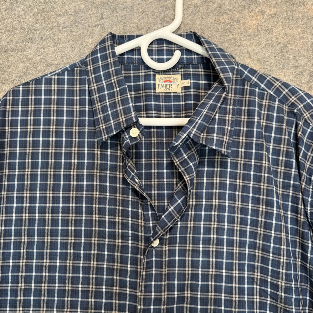 Faherty The Movement Button Shirt Mens 2XL Performance Wrinkle Resistant Supima